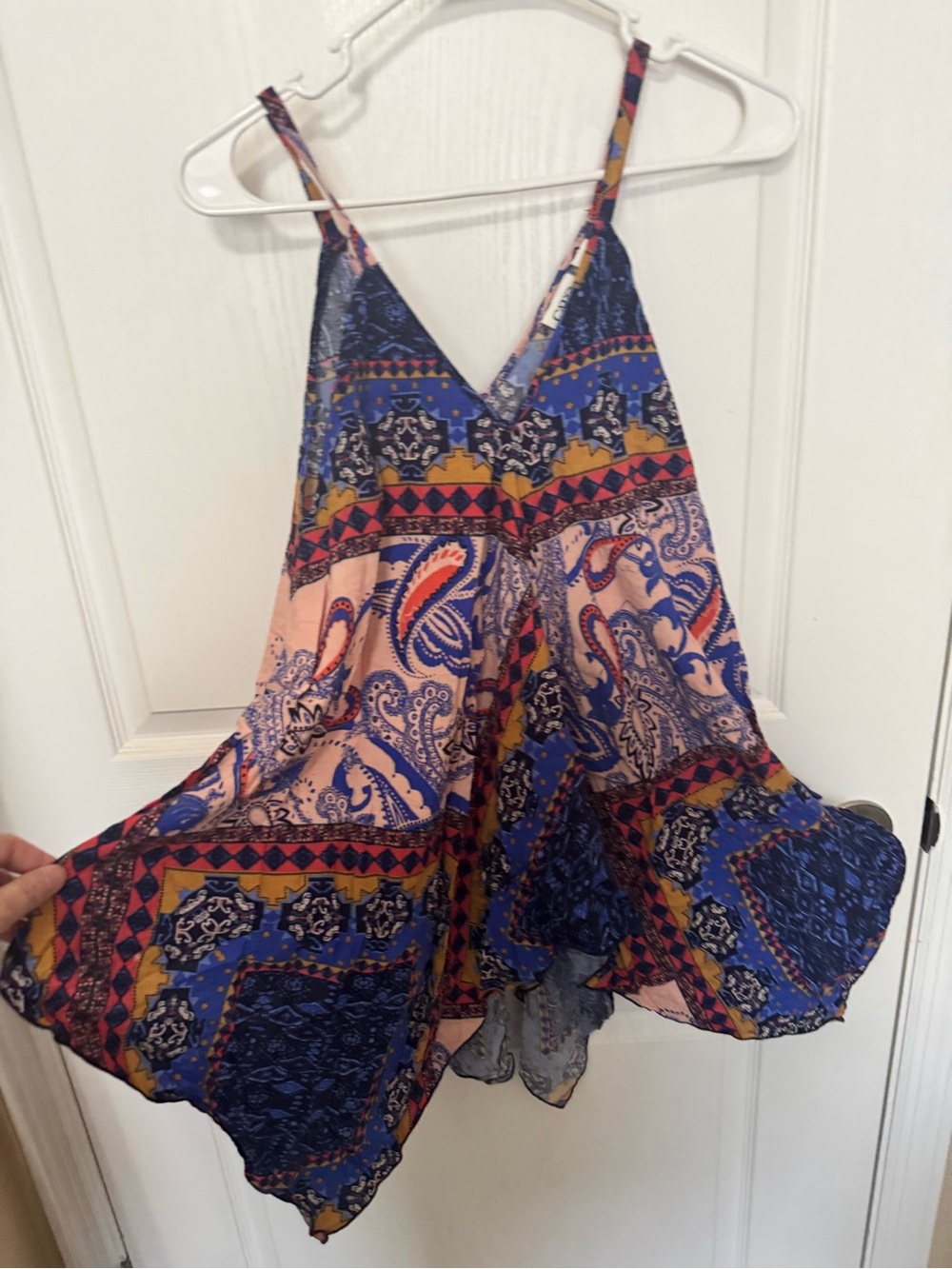 Cato Multicolor Paisley Patchwork Sleeveless Tank